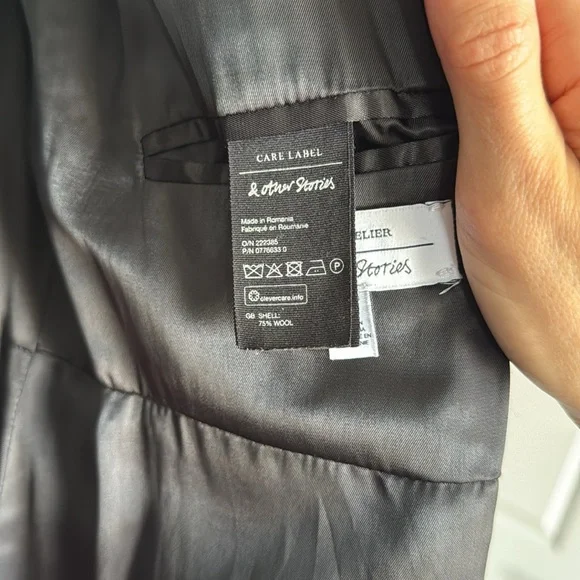 & Other Stories Double Breasted Wool Coat - Picture 6 of 9